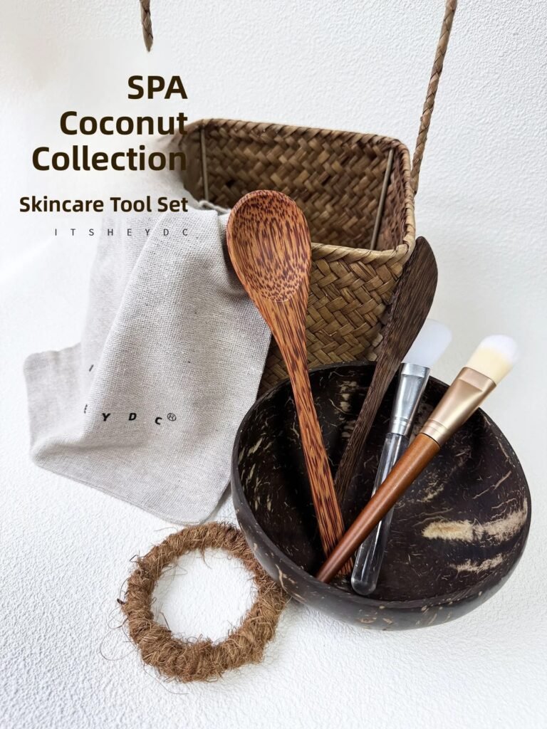 Natural Coconut Mask Bowl & Spa Skincare Set