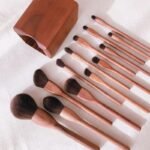 Wooden Makeup Brush Set for Face & Eyes