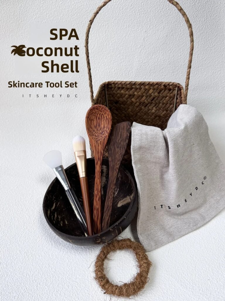 Natural Coconut Mask Bowl & Spa Skincare Set