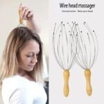 Wooden Handle Octopus Scalp & Body Massager