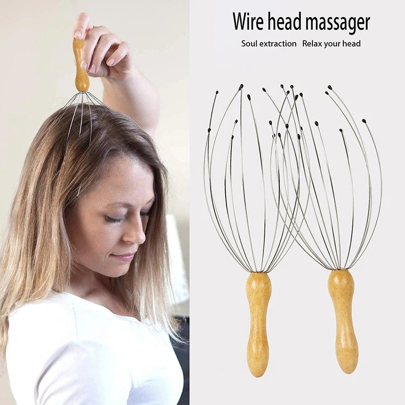 Wooden Handle Octopus Scalp & Body Massager Wooden Handle Octopus Scalp & Body Massager