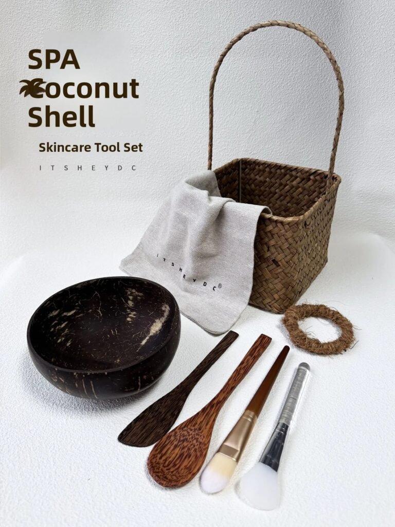 Natural Coconut Mask Bowl & Spa Skincare Set