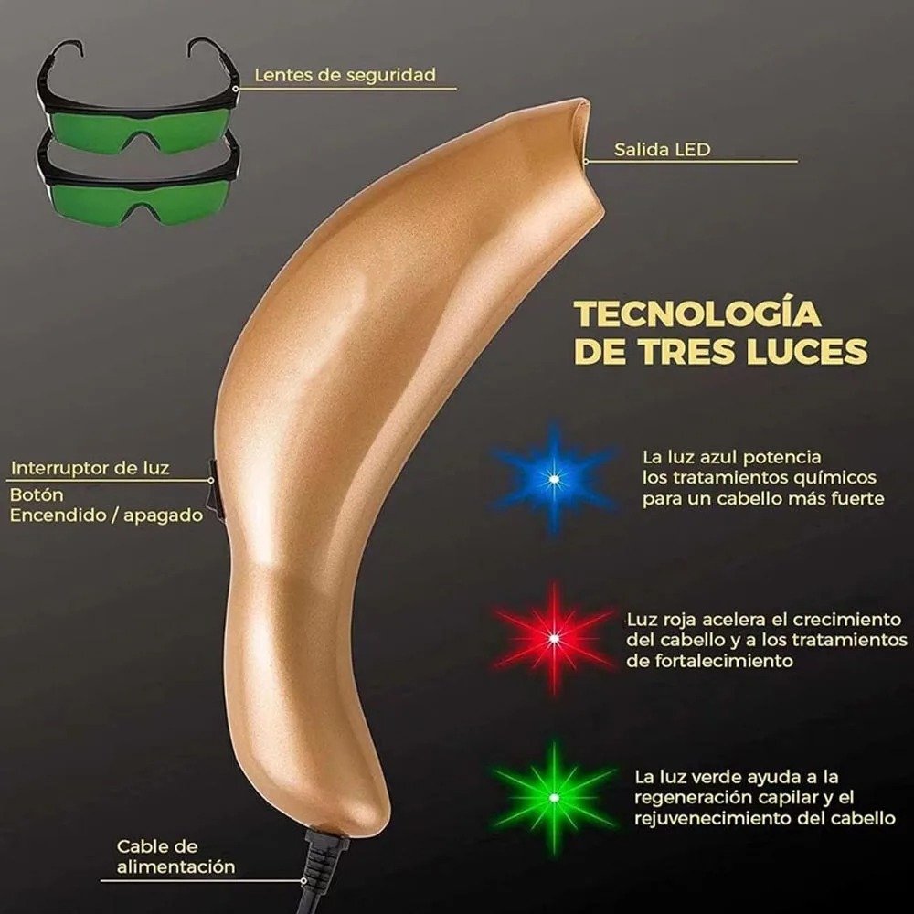 Triple Light Therapy Scalp Device for Thicker Looking Hair Triple Light Therapy Scalp Device for Thicker Looking Hair