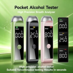 Portable Rechargeable Breathalyser for Alcohol Testing