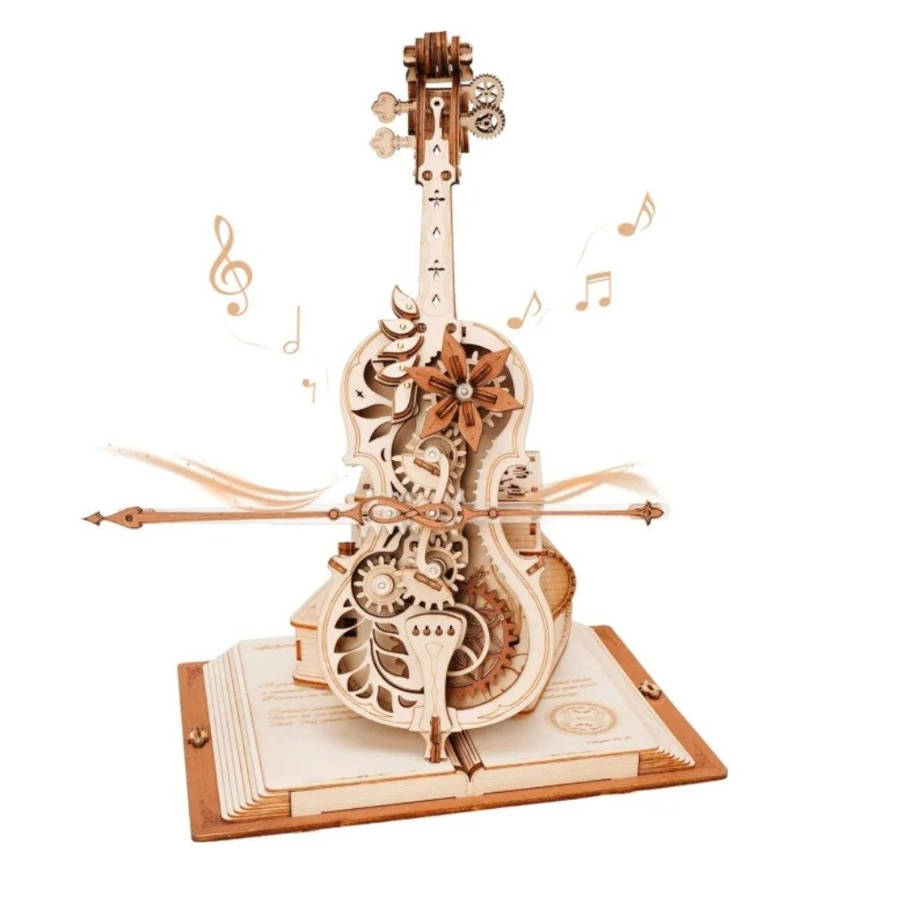 ROKR 3D Wooden Mechanical Cello Music Puzzle ROKR 3D Wooden Mechanical Cello Music Puzzle