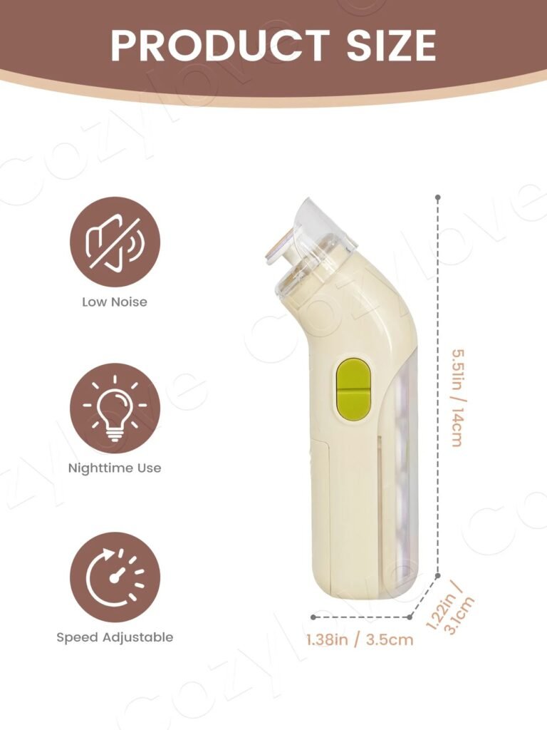 Electric Baby Nail Trimmer with LED Light