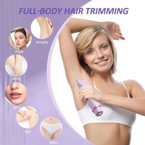 Two-in-One Waterproof Electric Shaver for Women