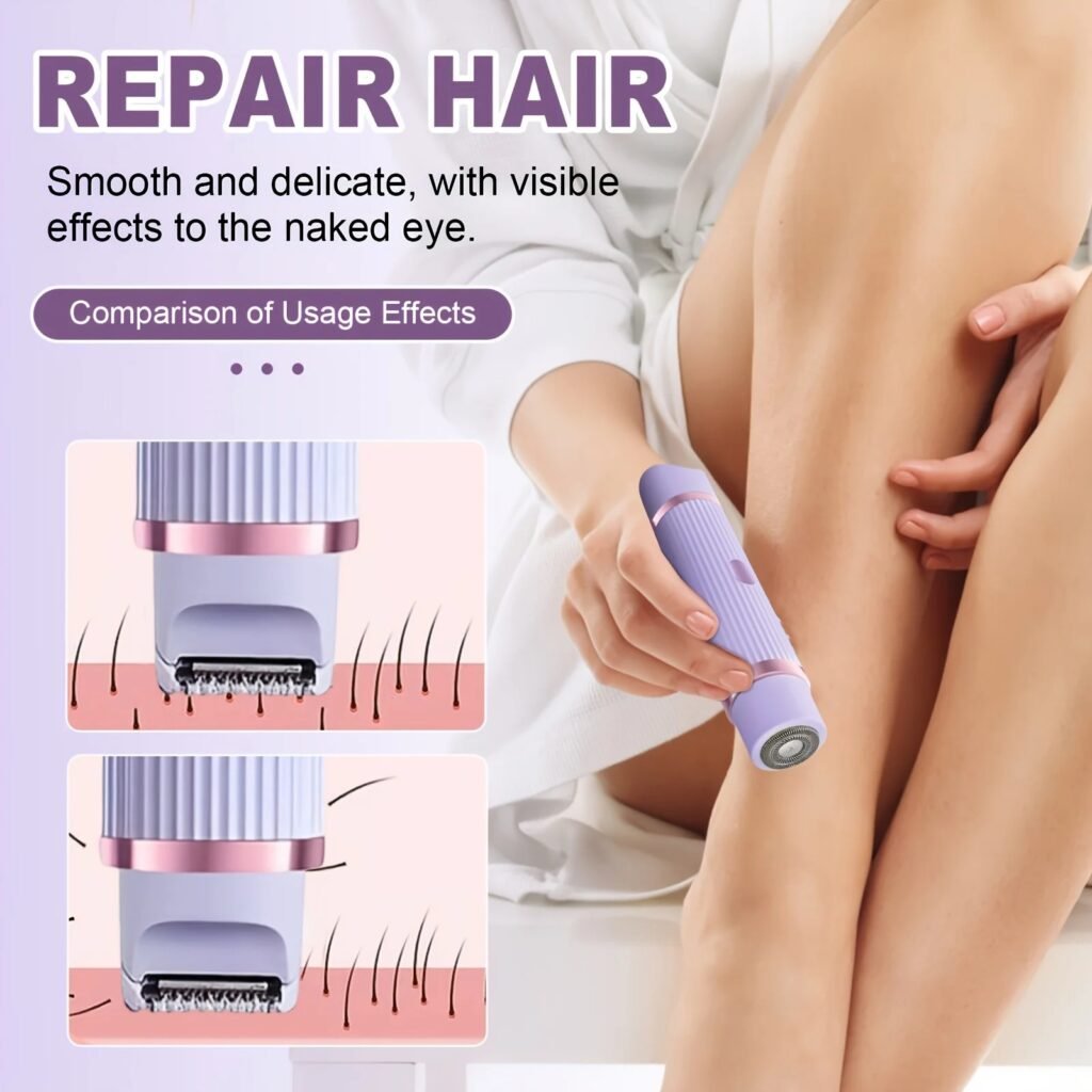 Ladies Electric Razor and Trimmer for Body and Face Care